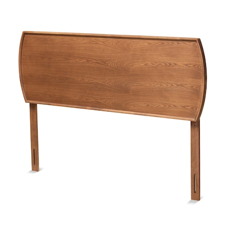 Baxton Studio Laurien Mid-Century Modern Ash Walnut Finished Wood King Size Headboard 181-11115-Zoro